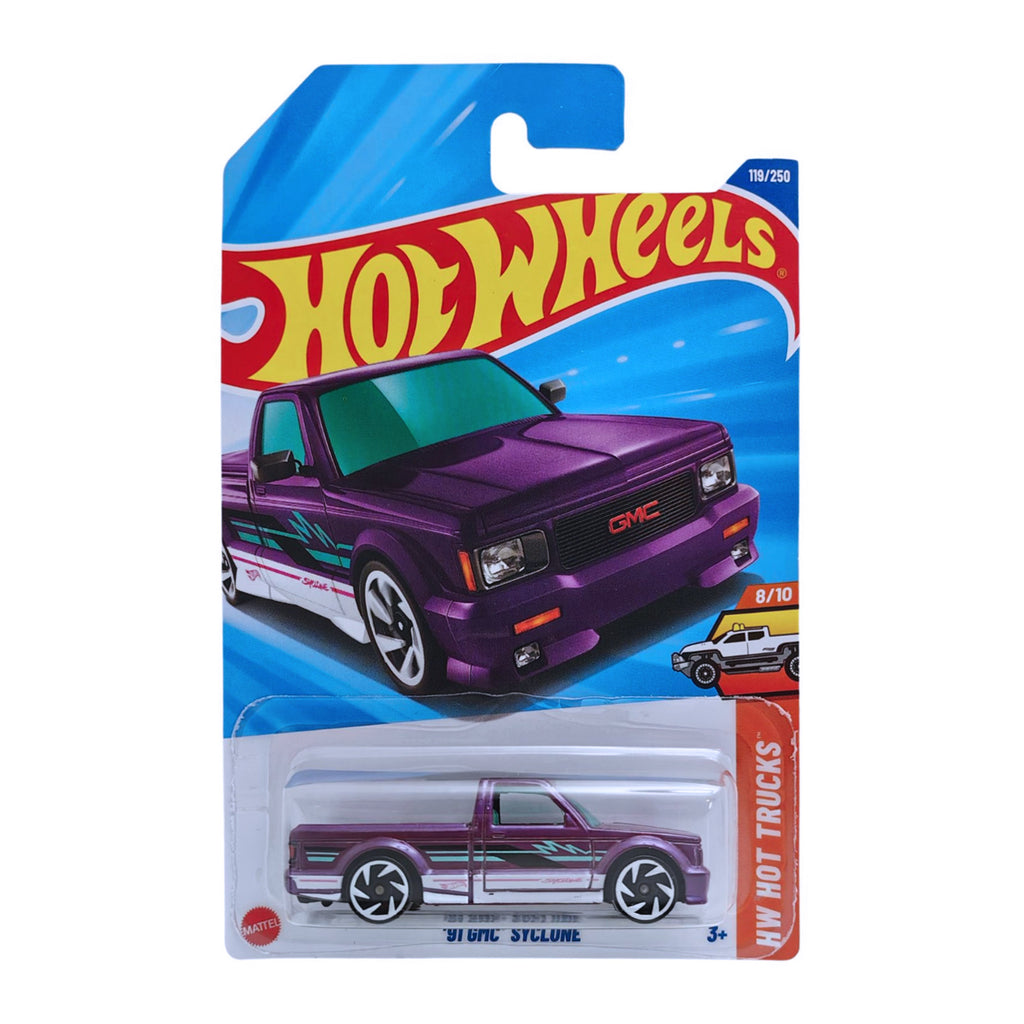 Hot Wheels HW HOT TRUCKS | '91 GMC Syclone - Purple (119/250)