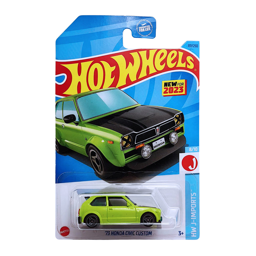 Hot Wheels HW J-IMPORTS | '73 Honda Civic Custom - Lime (117/250)