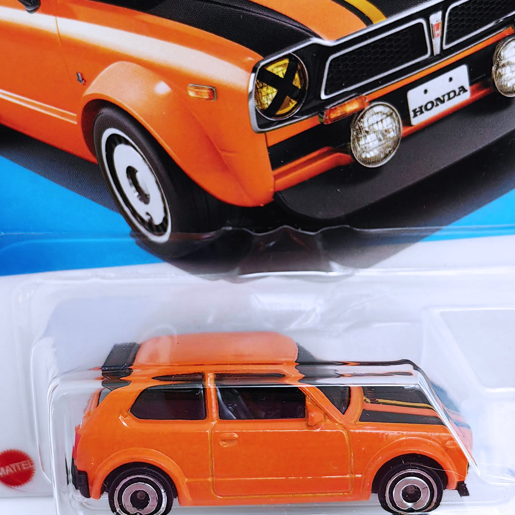 Hot Wheels HW J-IMPORTS | '73 Honda Civic Custom - Orange (117/250)