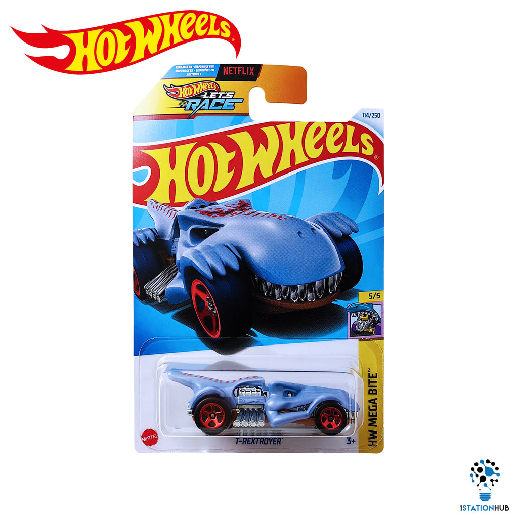 Hot Wheels HW MEGA BITE - T-Rextroyer | Blue