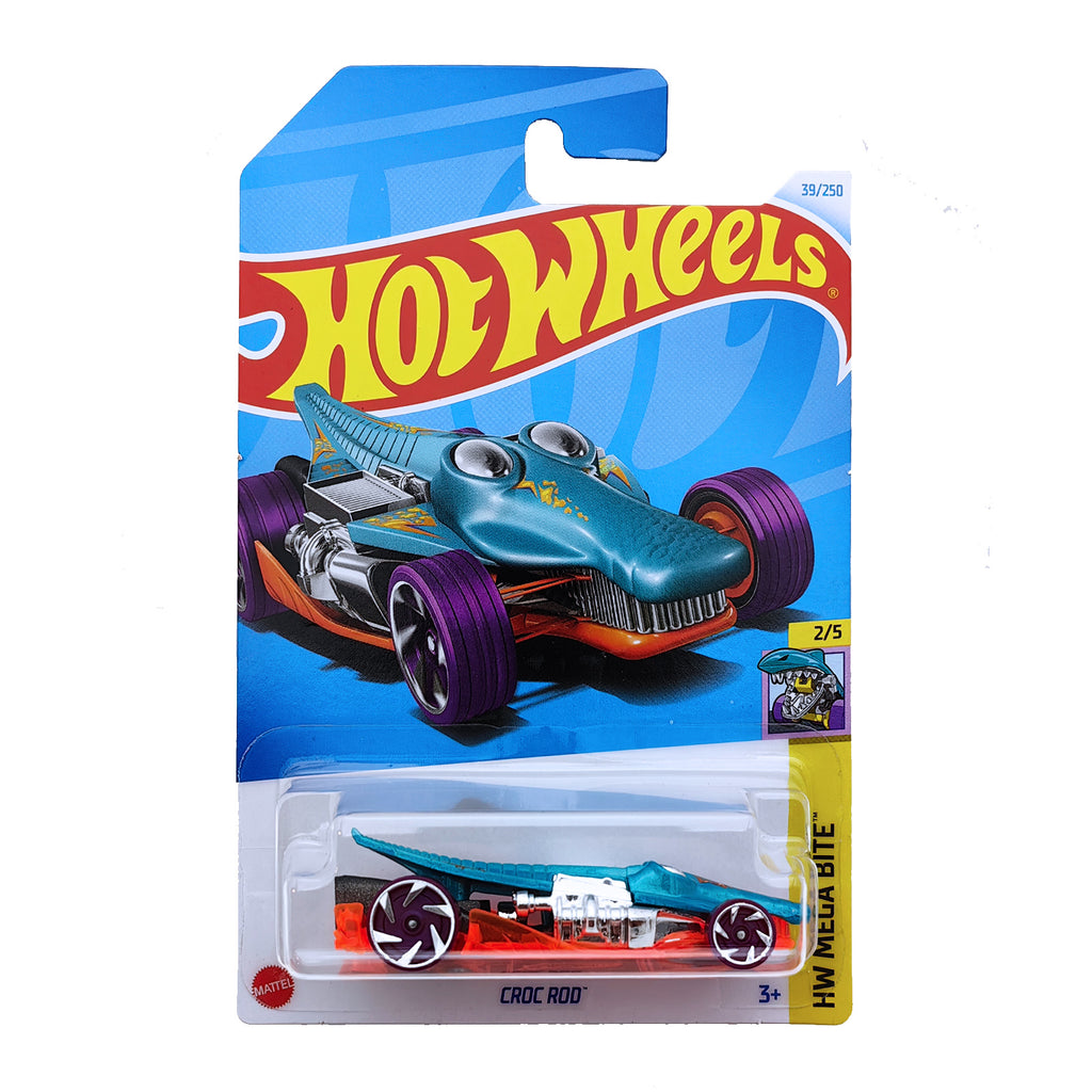 Hot Wheels HW MEGA BITE - Croc Rod - Turquoise.Orange
