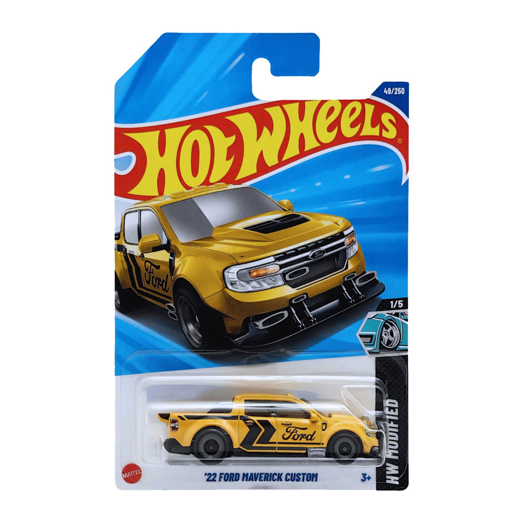Hot Wheels HW MODIFIED | '22 Ford Maverick Custom - Yellow (49/250)