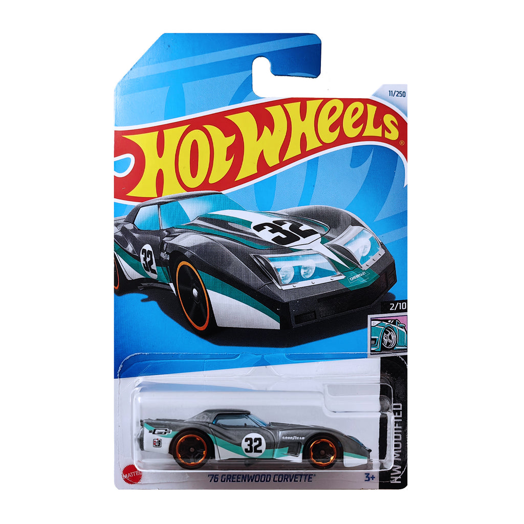 Hot Wheels HW MODIFIED - '76 Greenwood Corvette - Grey