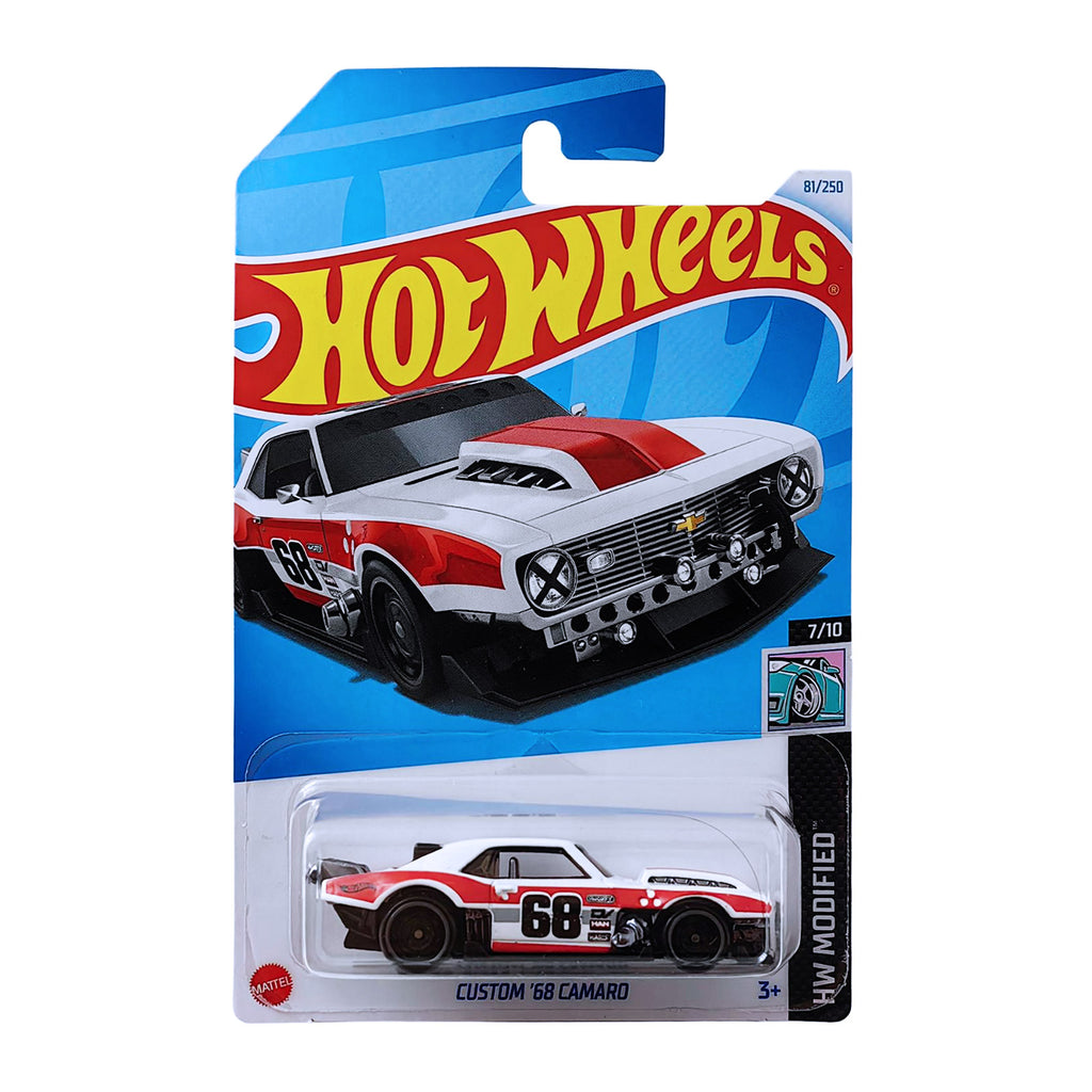 Hot Wheels HW MODIFIED - Custom '68 Camaro - White.Red