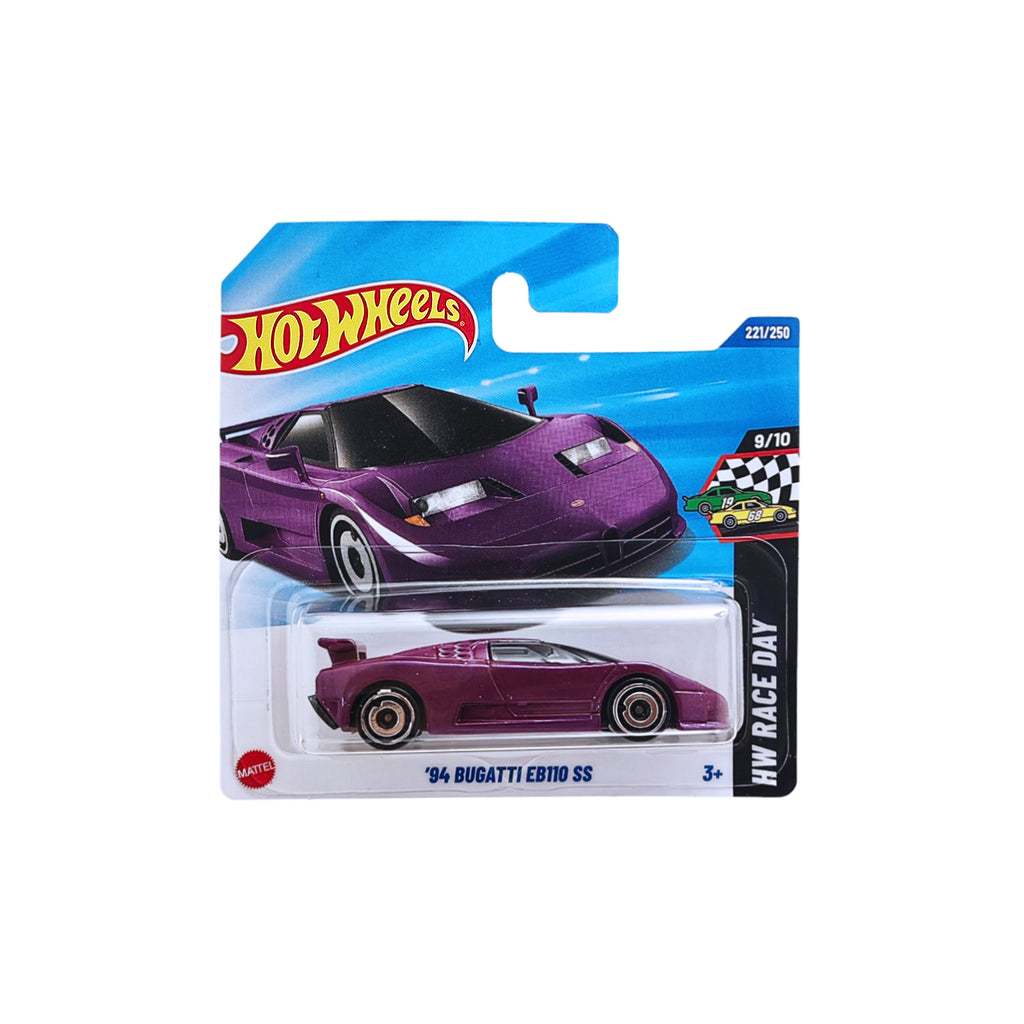 Hot Wheels HW RACE DAY | '94 Bugatti EB110 SS - Purple (221/250) SHORT CARD