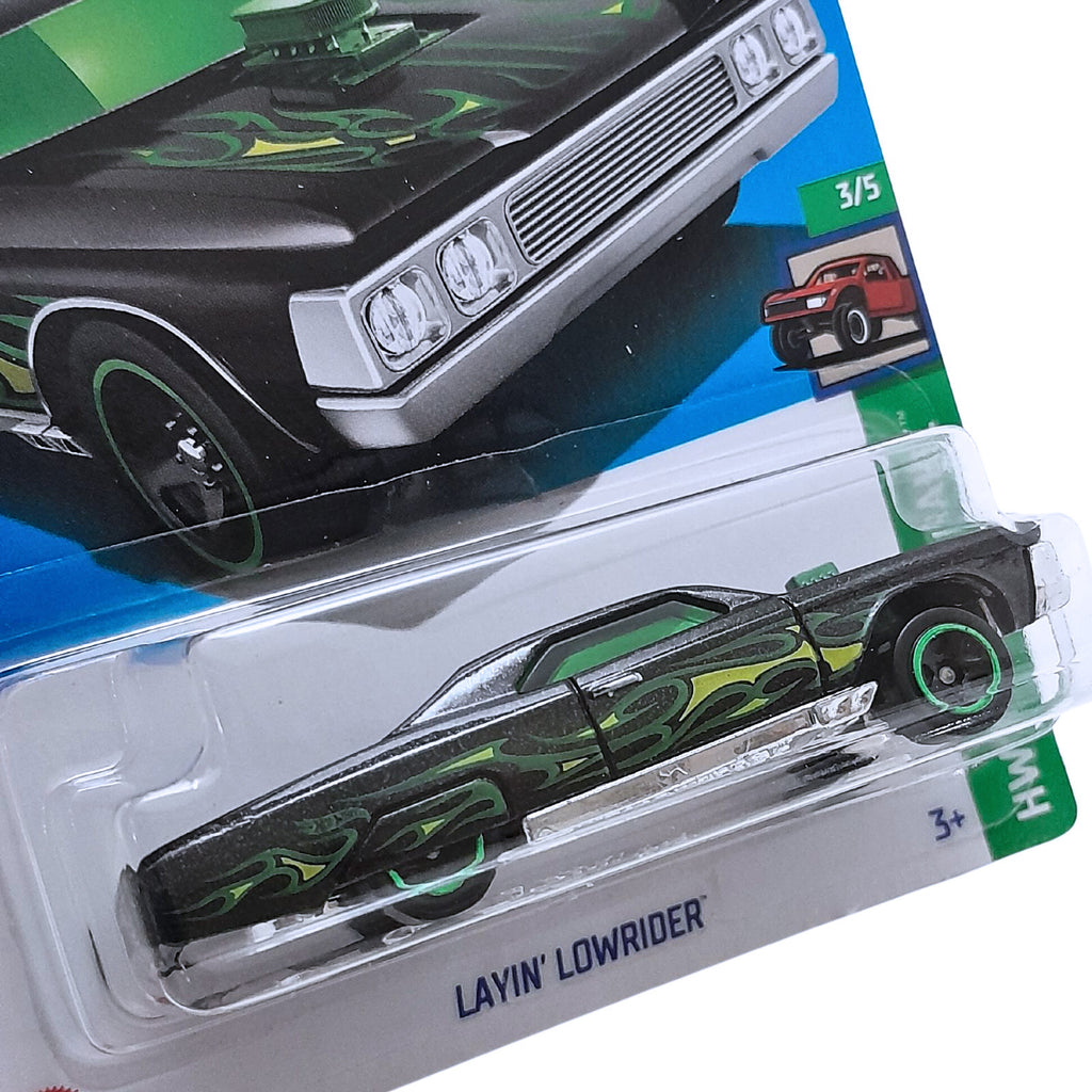 Hot Wheels HW REVERSE RAKE - Layin' Lowrider | Black.Green