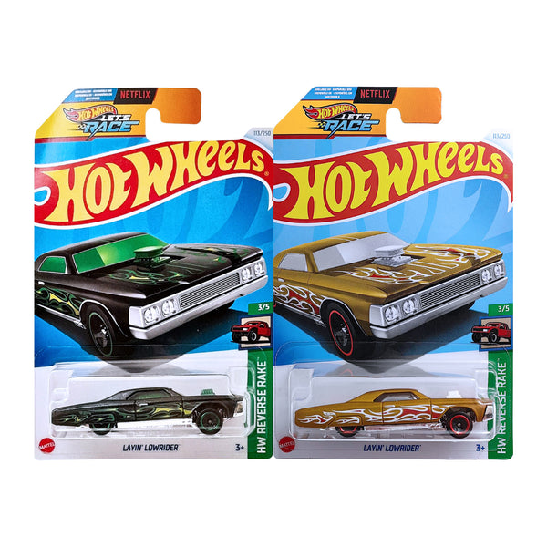 Hot Wheels Lowriders ★開封済み★ Hot Wheels HW REVERSE RAKE - Layin' Lowrider – 1 Station Hub