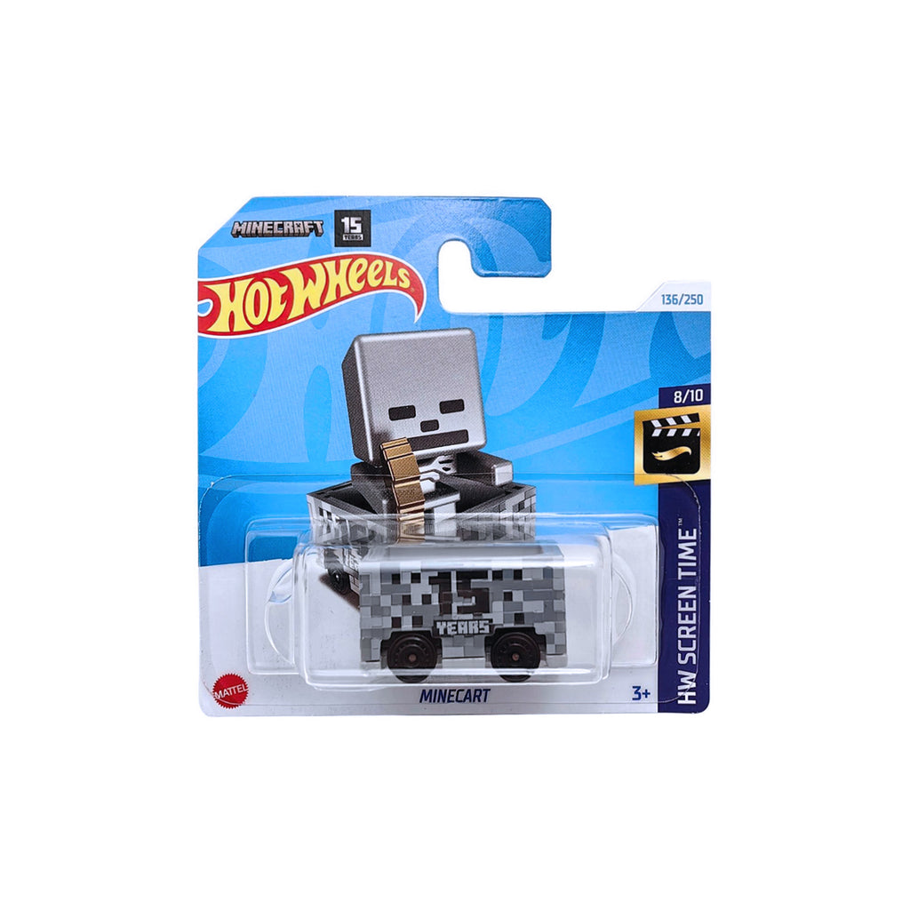 Hot Wheels HW Screen Time Series | Minecart - Grey(V2) (146/250) Short