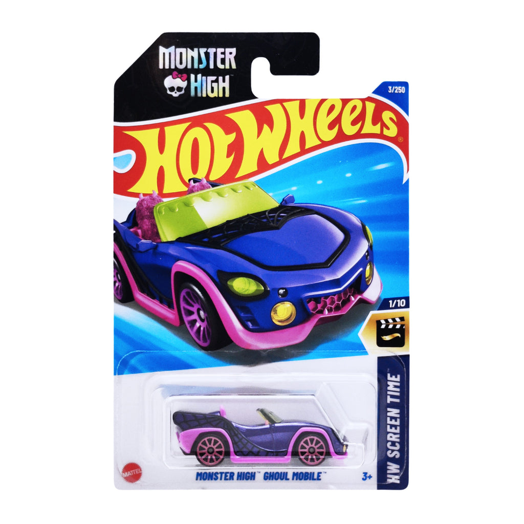 Hot Wheels HW SCREEN TIME | Monster High Ghoul Mobile - Dark Purple (3/250)