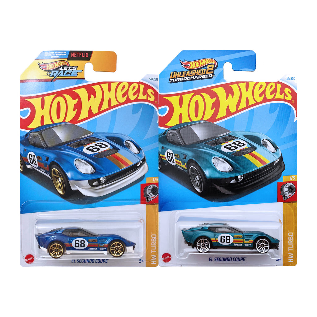 Hot Wheels HW TURBO - El Segundo Coupe - Teal, Blue