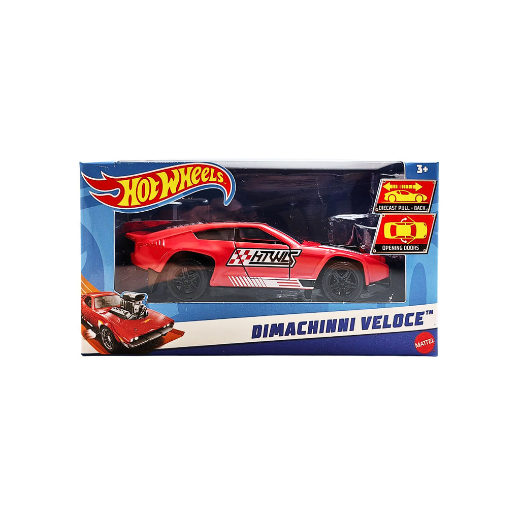 Hot Wheels Pull-Back | Dimachinni Veloce - Red