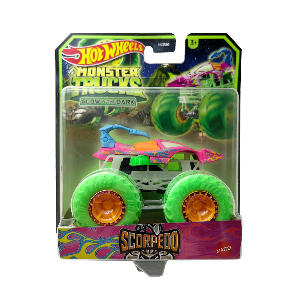 Hot Wheels Monster Trucks Glow in the Dark 1:64 - Scorpedo
