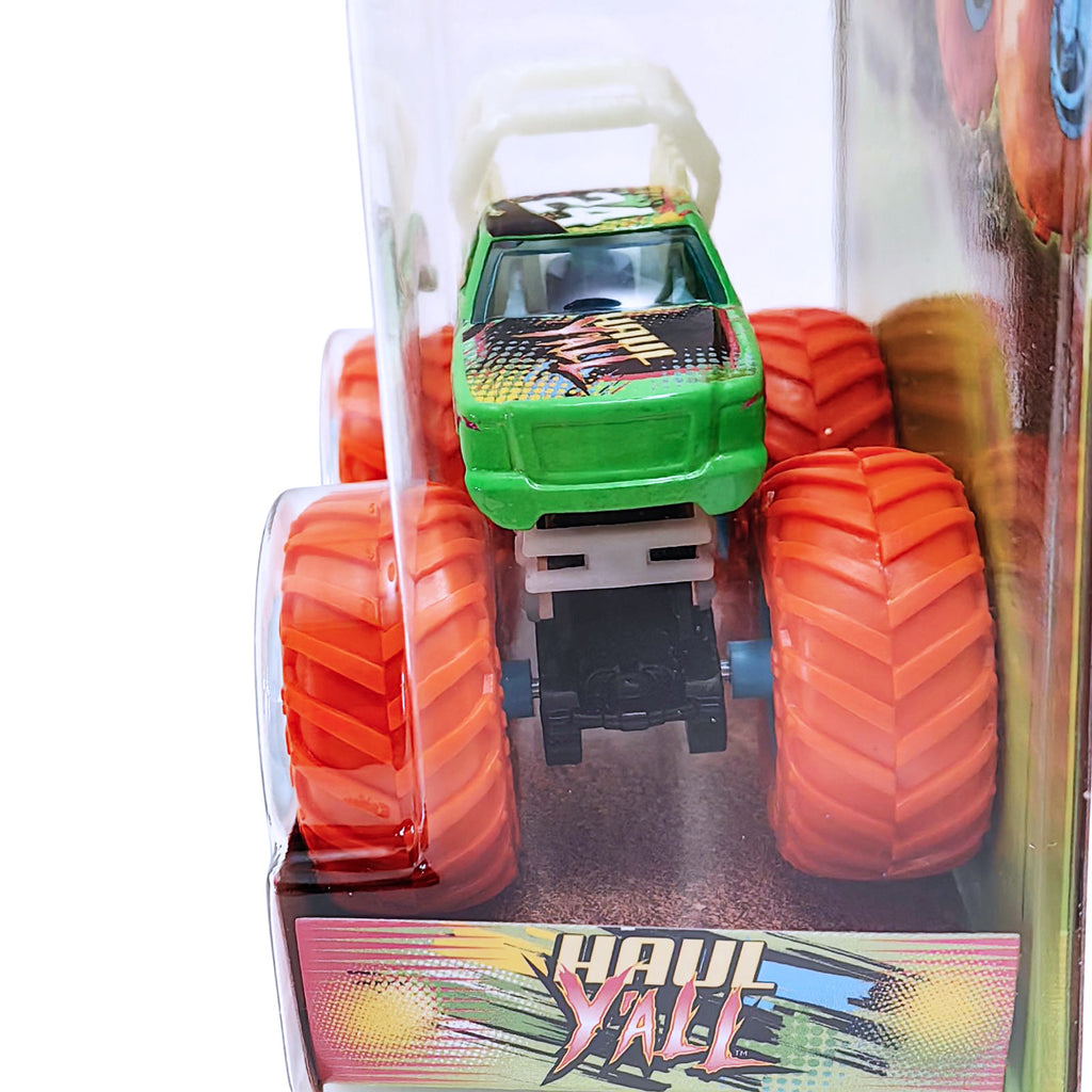 Hot Wheels Monster Trucks Glow in the Dark 1:64 - Haul Y'all - Green.Orange