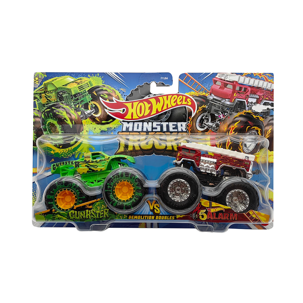 Hot Wheels Monster Trucks Demolition Double - Gunkster VS 5Alarm