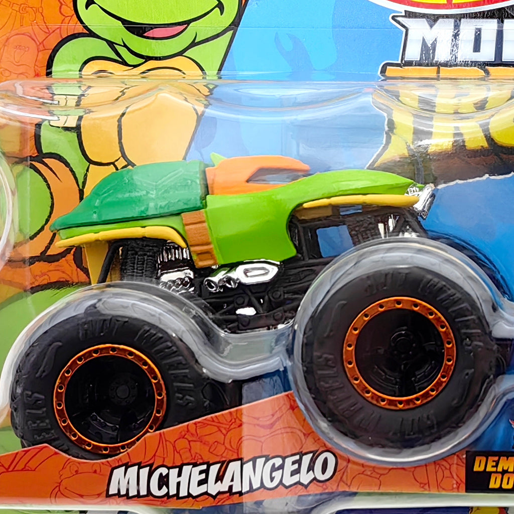 Hot Wheels Monster Trucks Demolition Double - TMNT Michelangelo VS Donatello