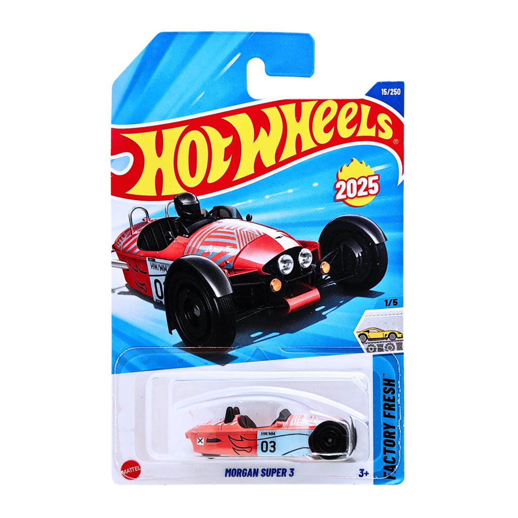 Hot Wheels FACTORY FRESH | Morgan Super 3 - Orange (15/250)