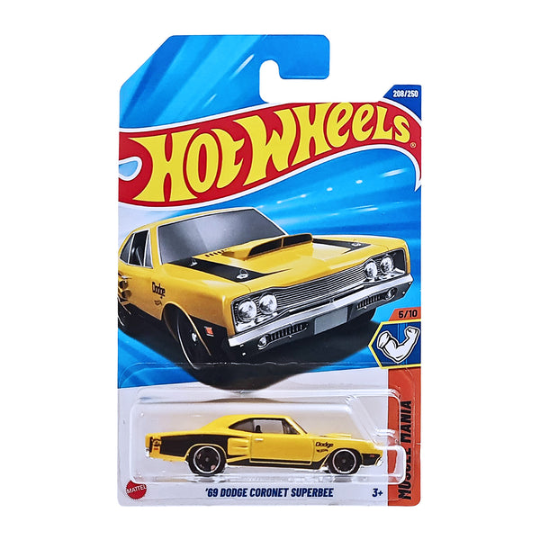 Hot Wheels '69 Dodge Coronet Superbee Die-Cast Car - 1:64 Scale, Showroom 212/250, Short Card - View #10