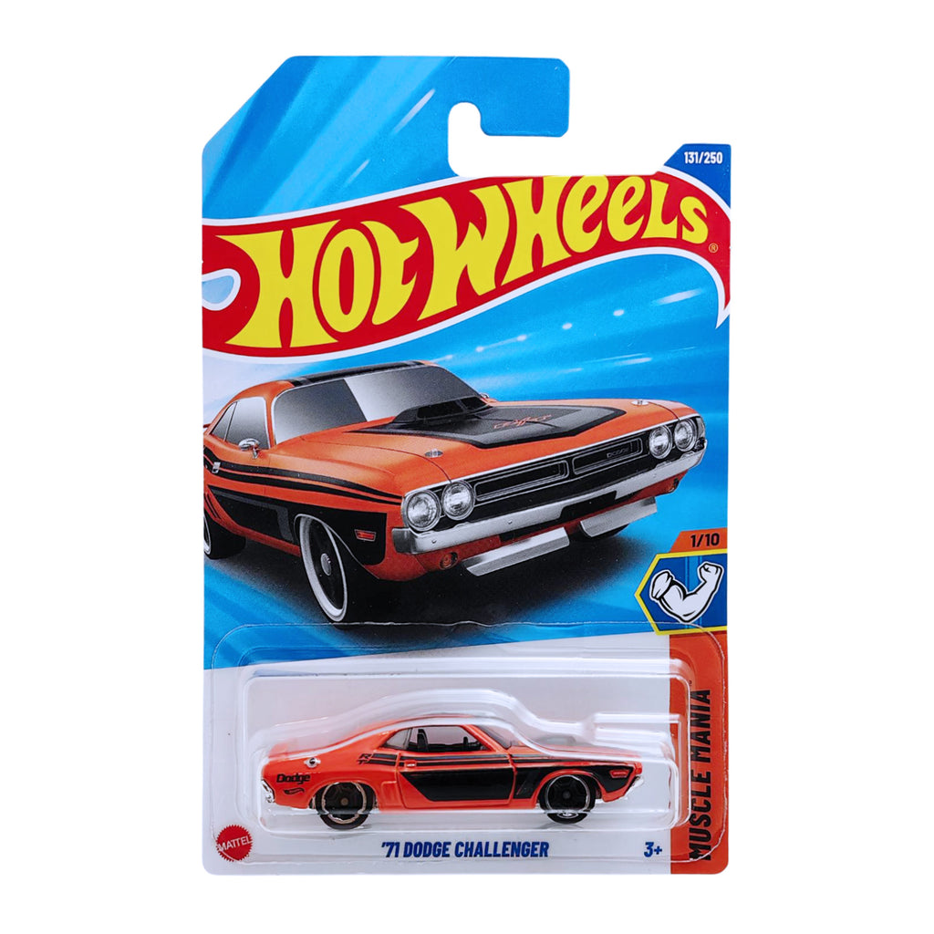 Hot Wheels MUSCLE MANIA | '71 Dodge Challenger - Orange (131/250)