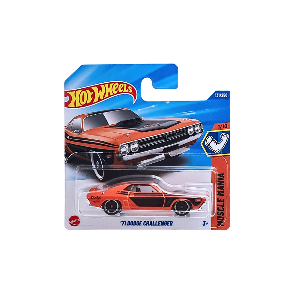 Hot Wheels MUSCLE MANIA | '71 Dodge Challenger - Orange (131/250) Short Card