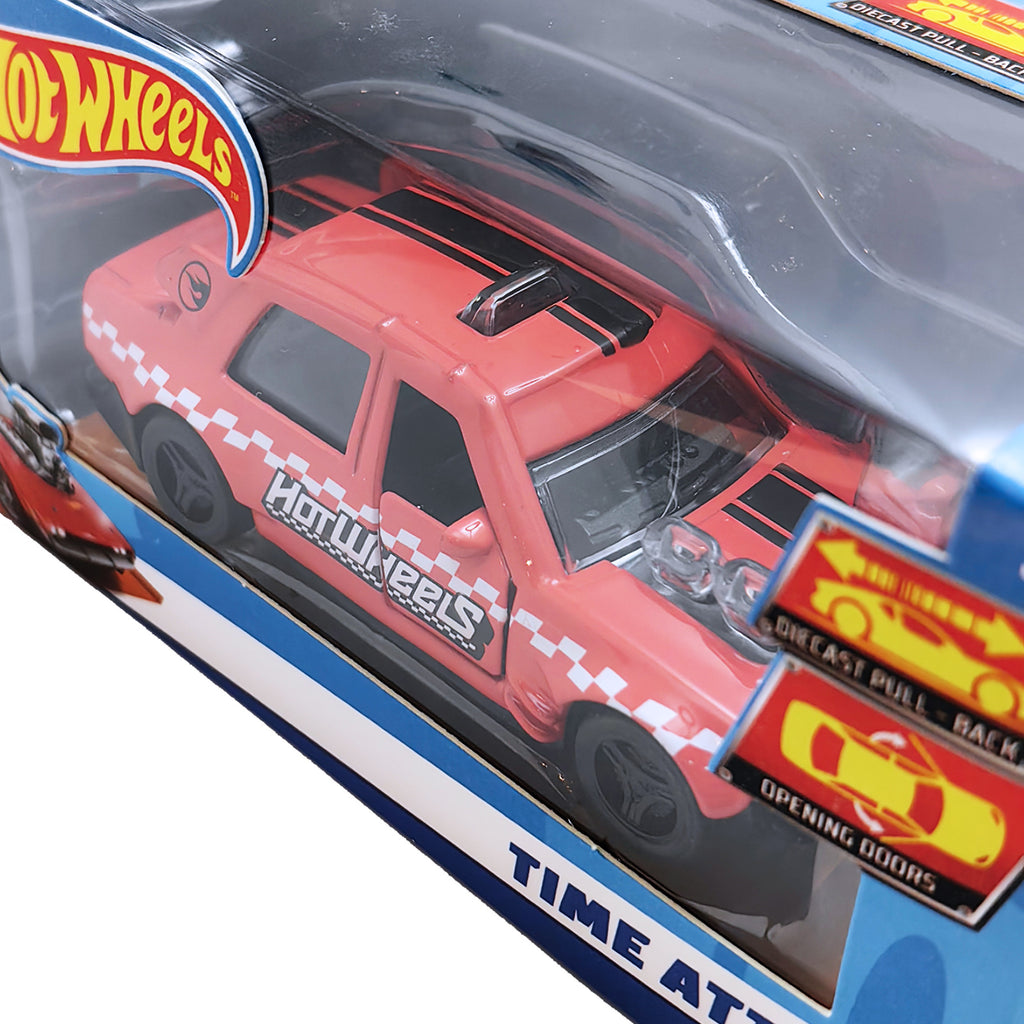 Hot Wheels Pull-Back | Time Attaxi - Red