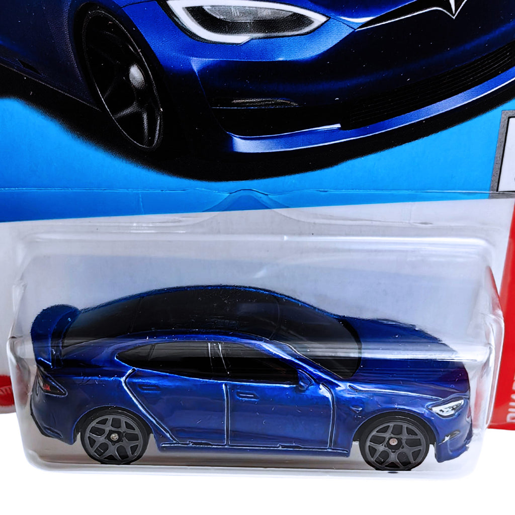 Hot Wheels Quarter Mile Heroes | Tesla Model S Plaid - Blue (238/250)