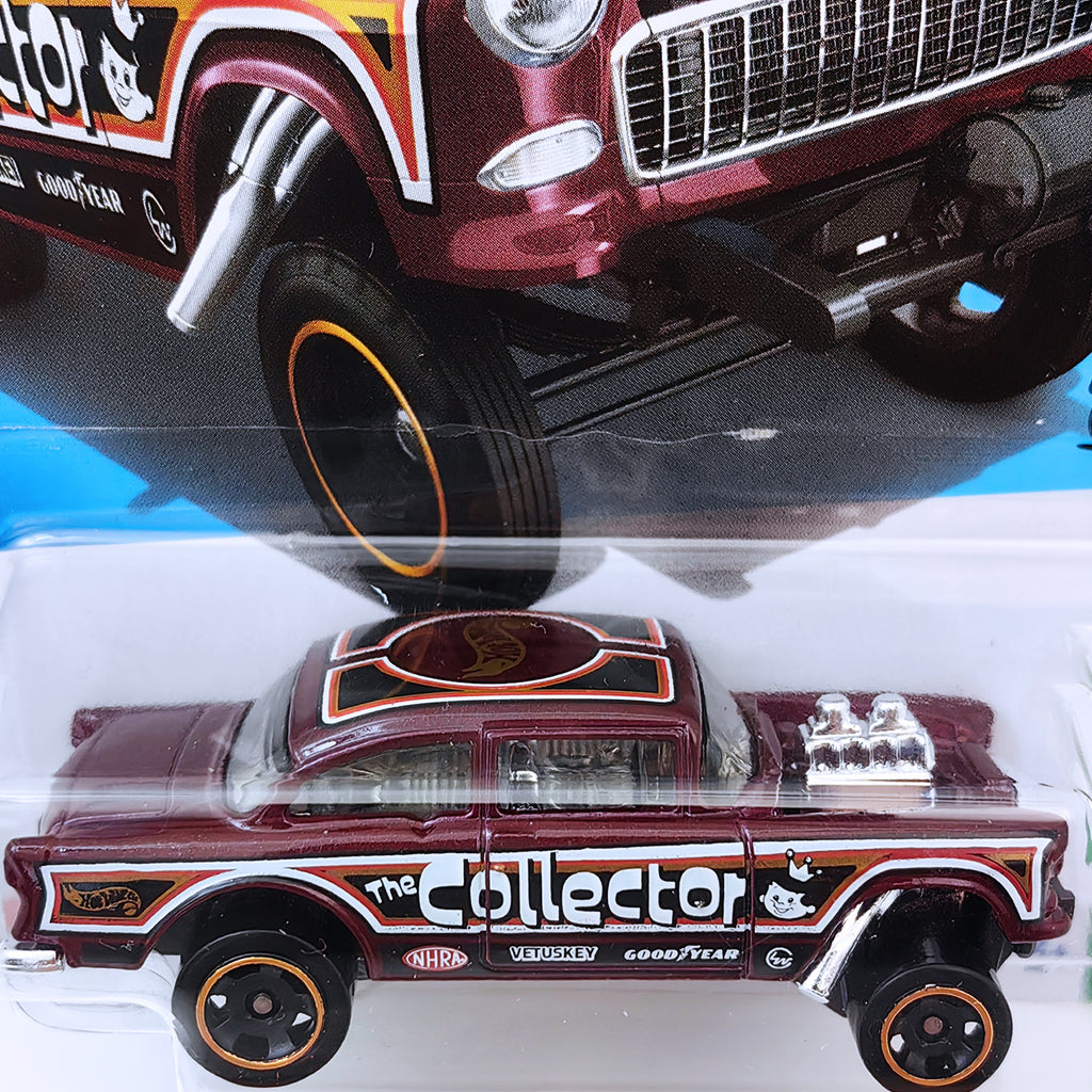Hot Wheel HW REVERSE RAKE - '55 Chevy Bel Air Gasser - Maroon