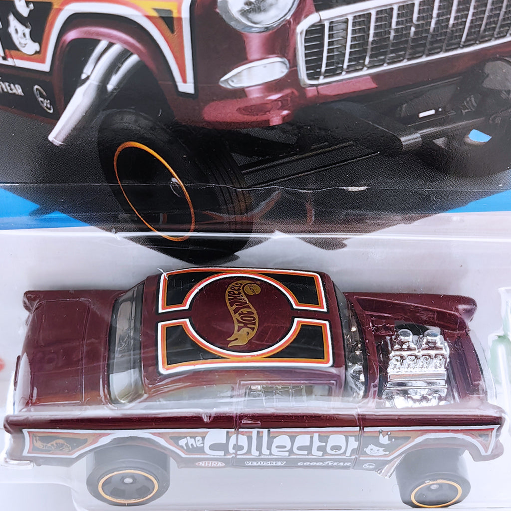 Hot Wheel HW REVERSE RAKE - '55 Chevy Bel Air Gasser - Maroon