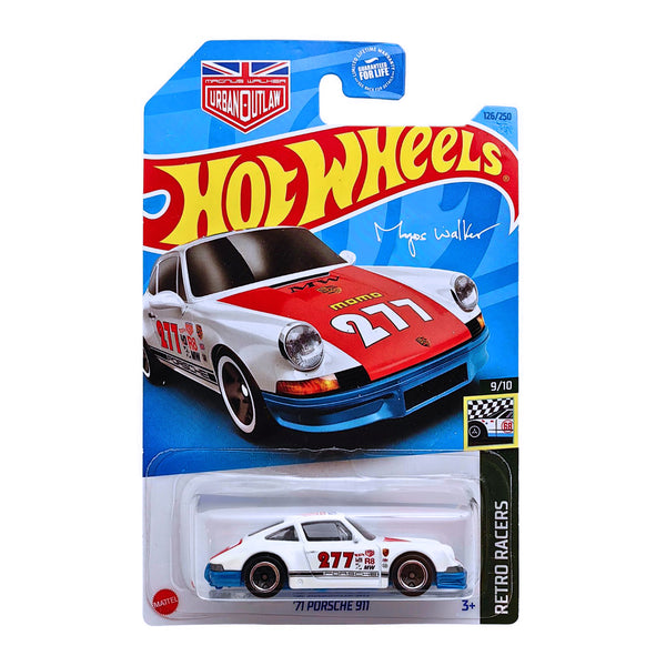 Hot Wheels Vintage Racing Club - 1971 Porsche 911 Green Diecast Car | 1:64 Scale Collectible