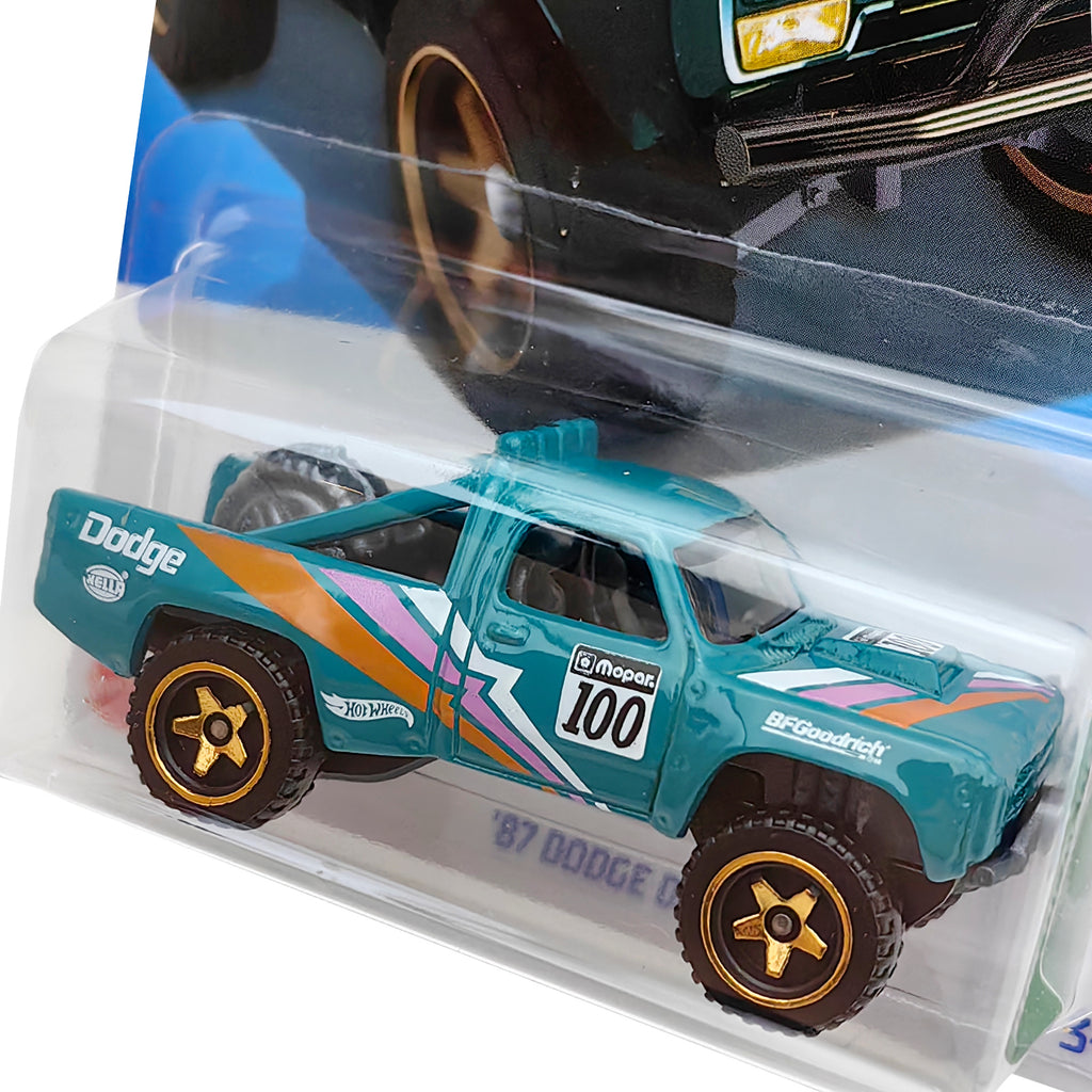 Hot Wheels HW REVERSE RAKE - '87 DODGE D100 - GREEN (38/250)