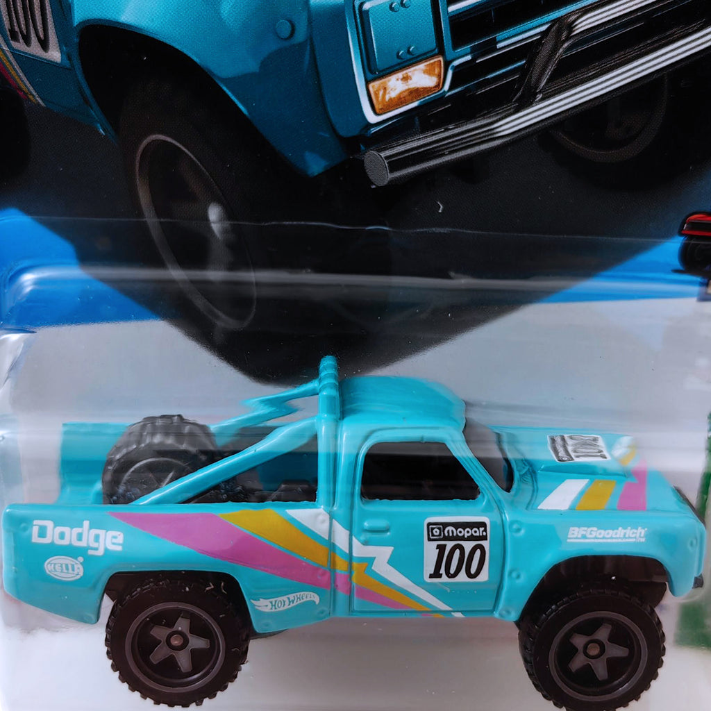 Hot Wheels HW REVERSE RAKE - '87 DODGE D100  |  Light Blue