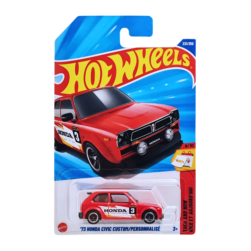 Hot Wheels THEN AND NOW | '73 Honda Civic Custom - Red (231/250)