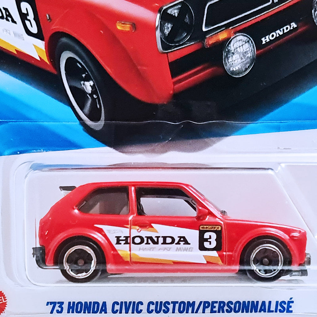 Hot Wheels THEN AND NOW | '73 Honda Civic Custom - Red (231/250)
