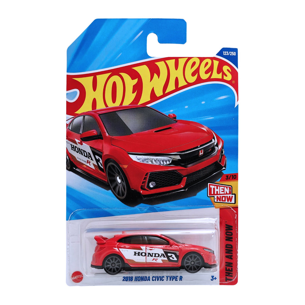 Hot Wheels THEN AND NOW | 2018 Honda Civic Type R - Red (123/250)
