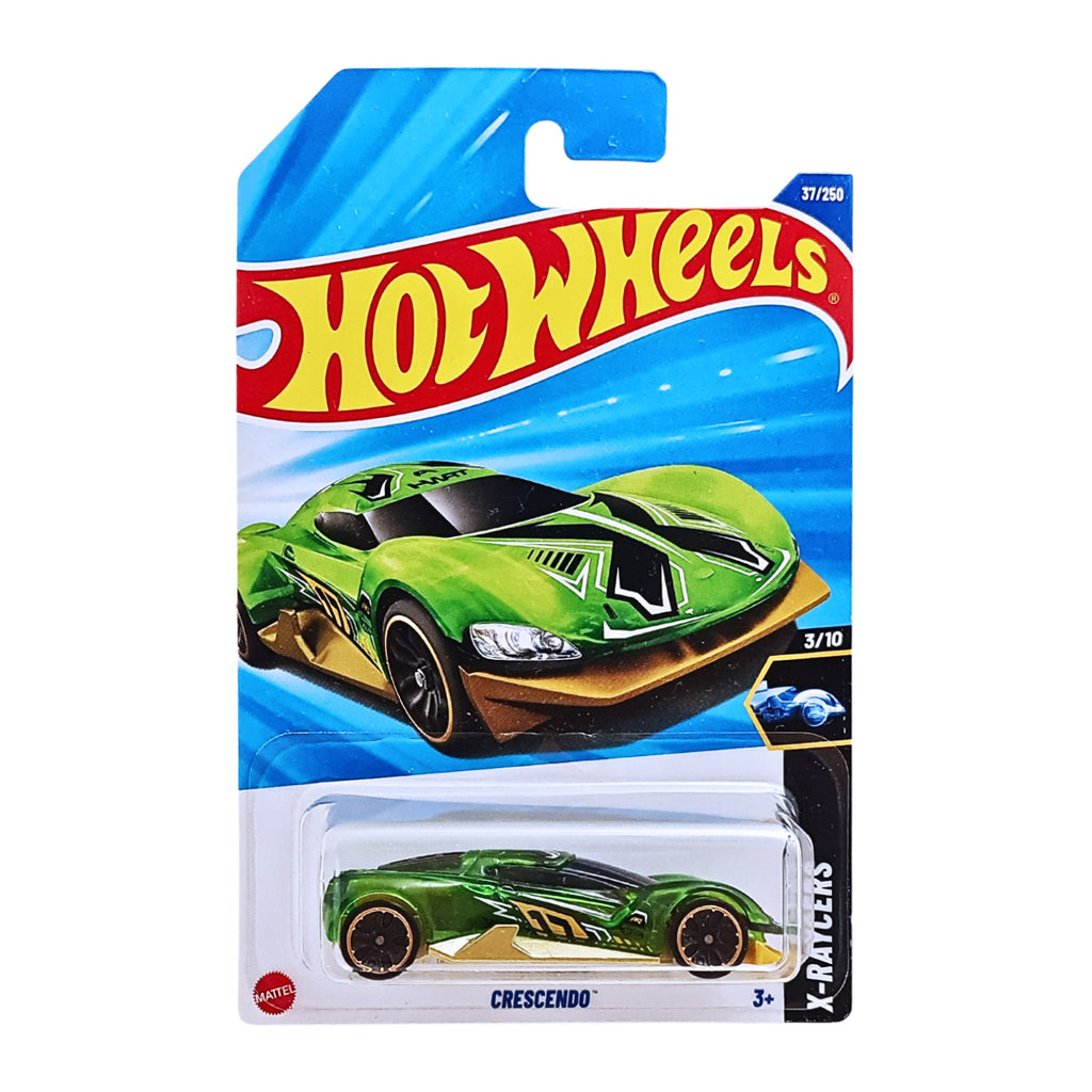 Hot Wheels X-RAYCERS | Crescendo - Clear Green (37/250)