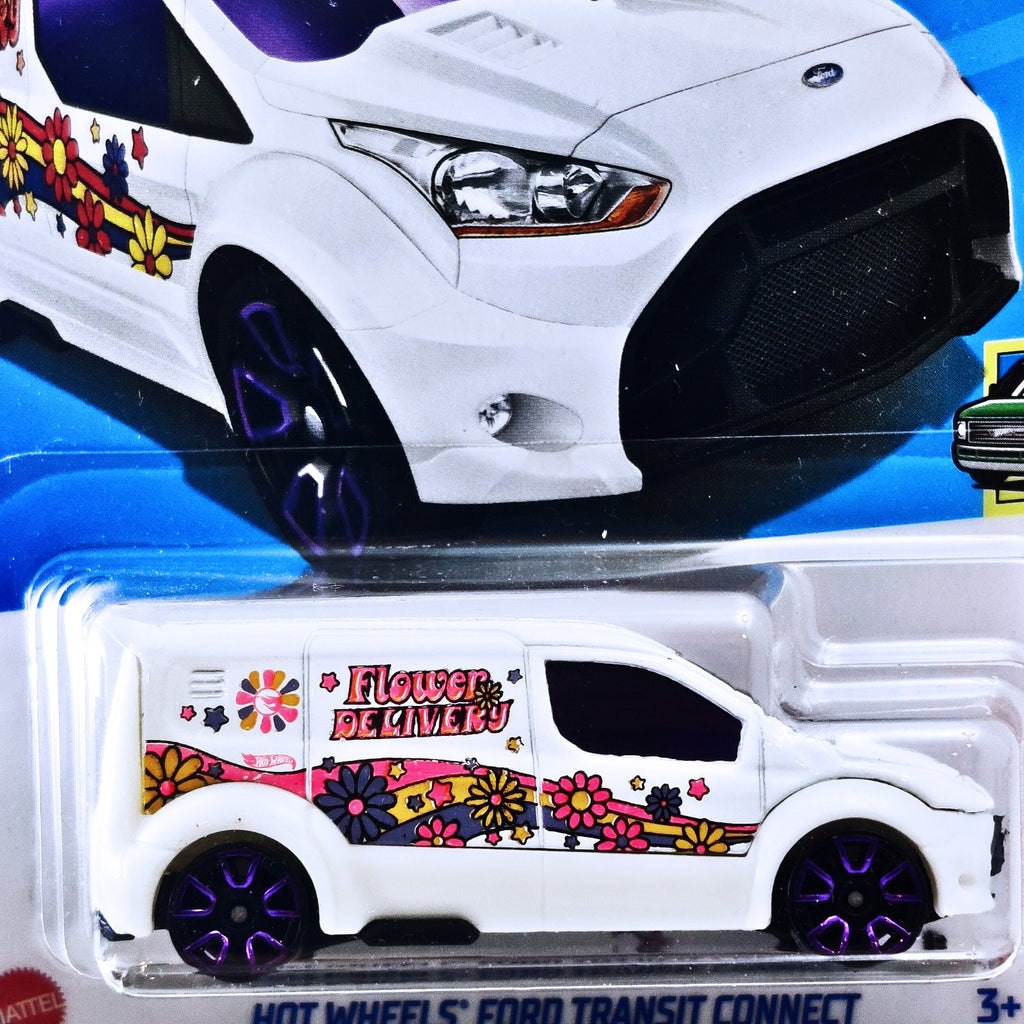 Hot Wheels HW Vans | Hot Wheels Ford Transit Connect - White (216/250) LOOSE