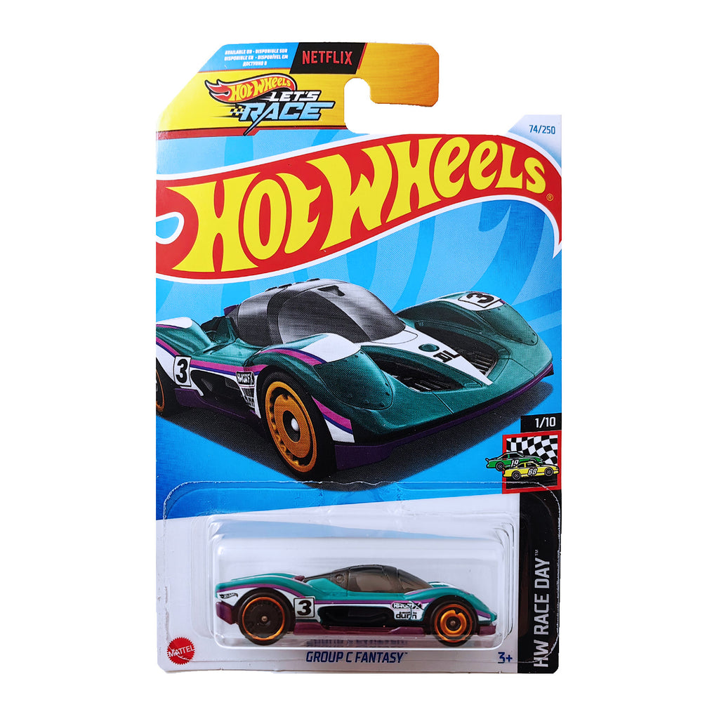 Hot Wheels HW RACE DAY - Group C Fantasy | Green Purple White