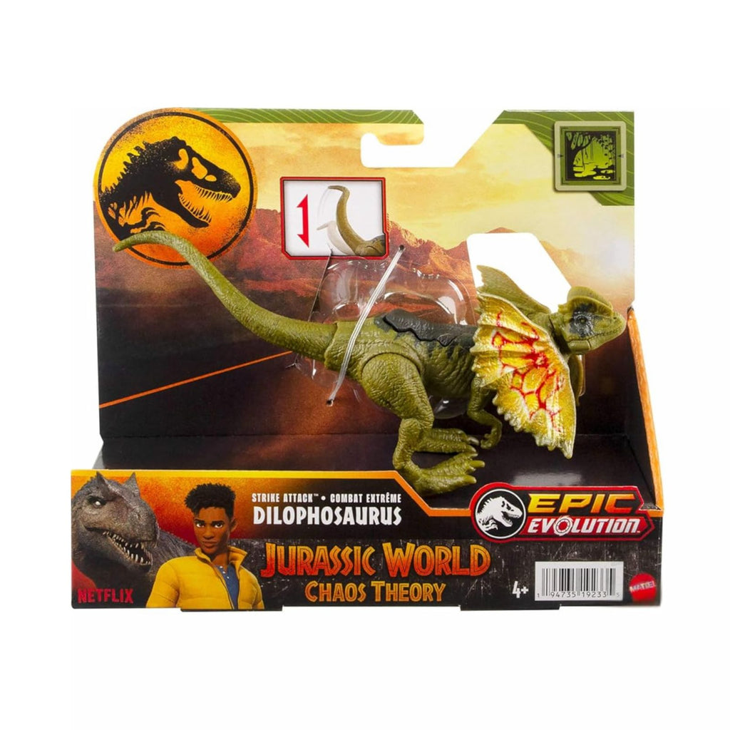 Jurassic World Chaos Theory Strike Attack | Dilophosaurus (HTK65) - 194735192335