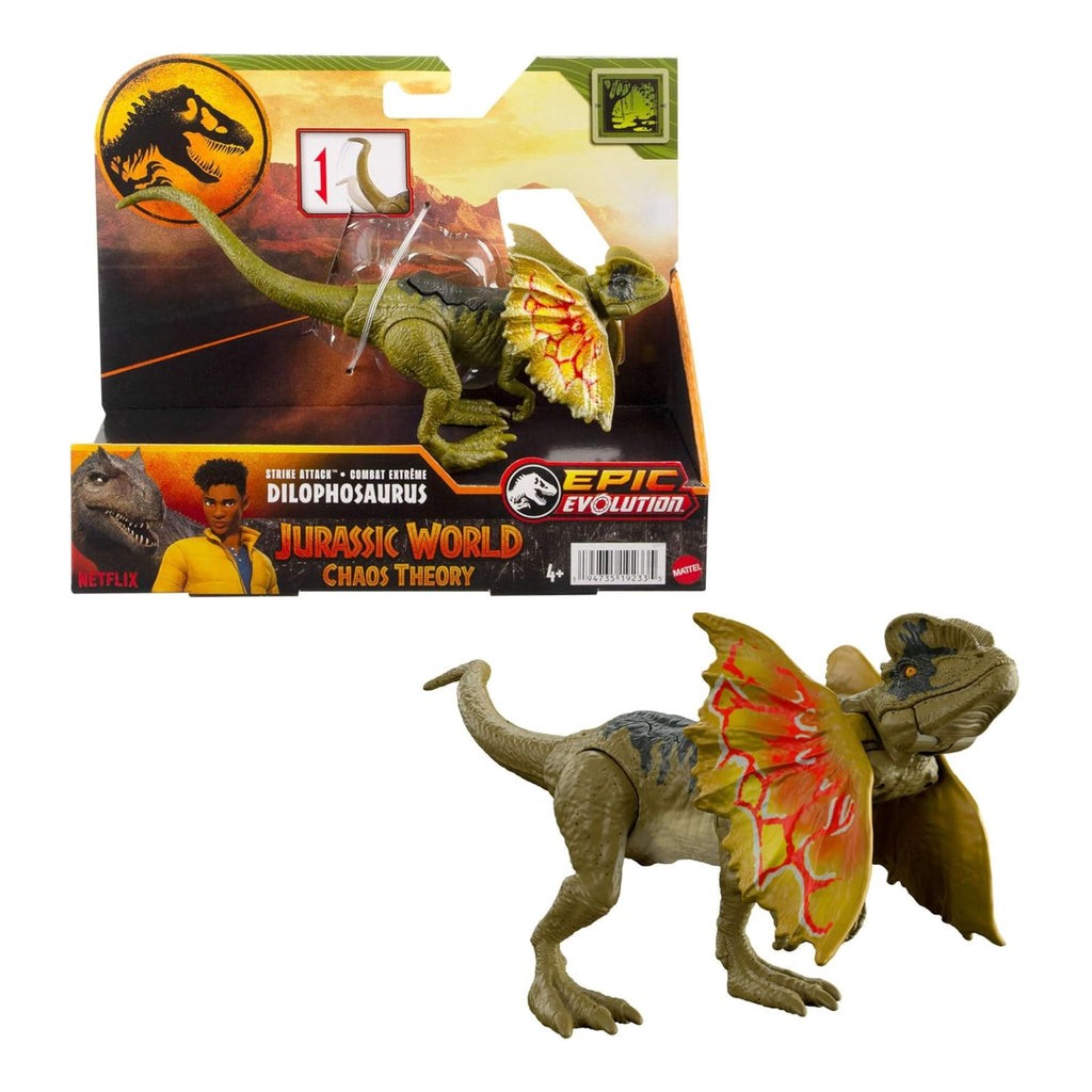 Jurassic World Chaos Theory Strike Attack | Dilophosaurus (HTK65) - 194735192335