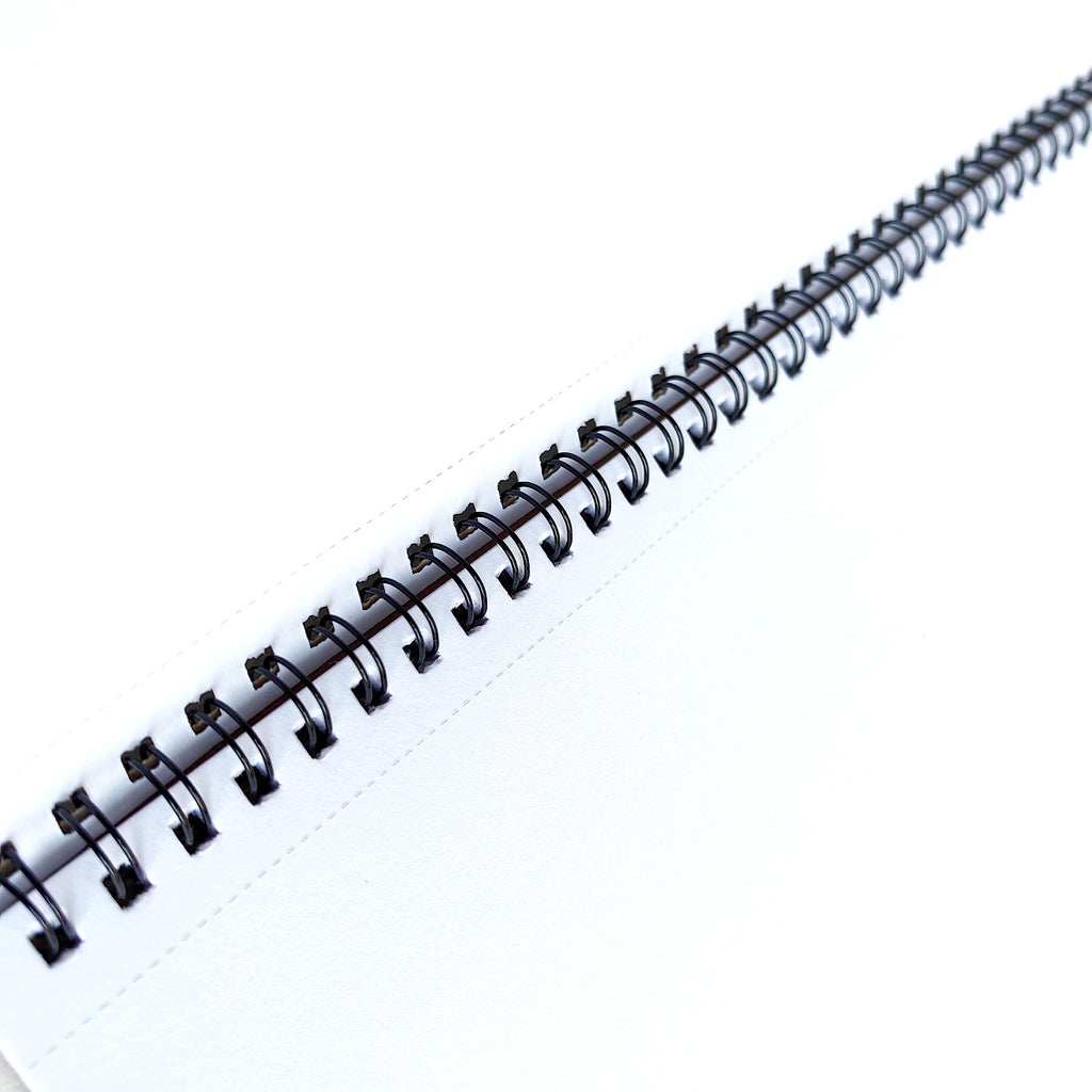 KAMI A4 Perforated Sketch Book 135GSM 18'S - side binding