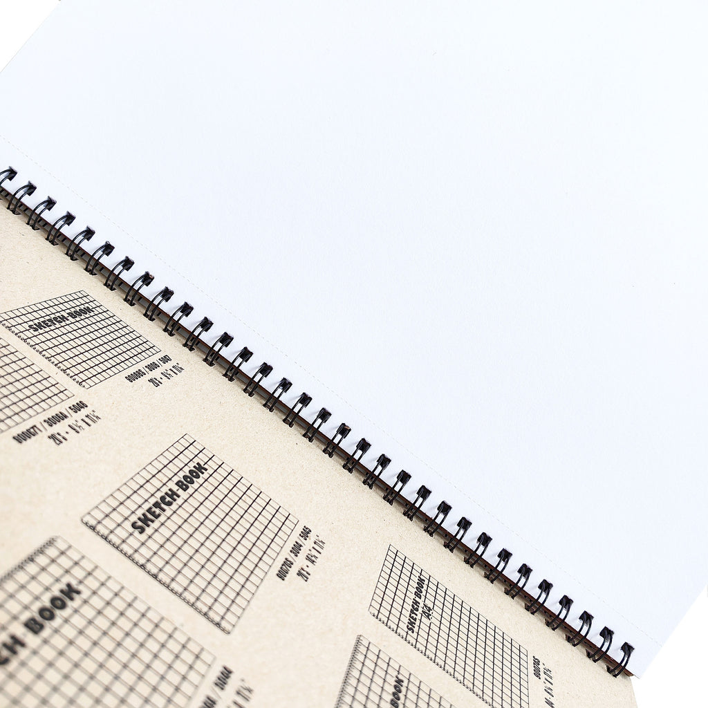 KAMI A4 Perforated Sketch Book 135GSM 18'S - side binding