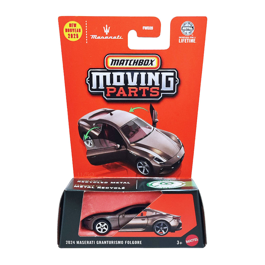 Matchbox Moving Parts | 2024 Maserati Grandturismo Folgore - Brown (JBW56)