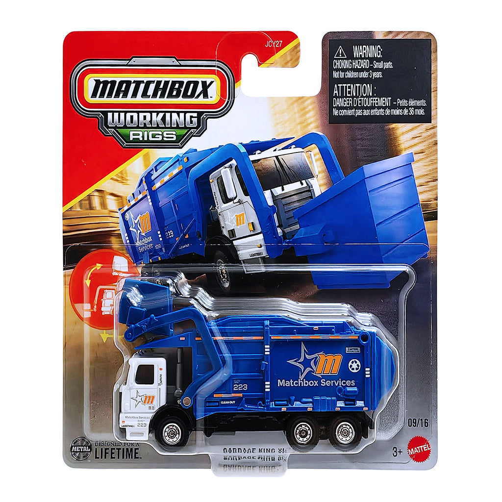 Matchbox Working Rigs | Garbage King XL - Blue (JBX76)