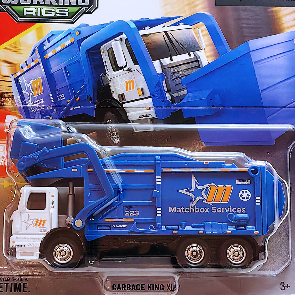 Matchbox Working Rigs | Garbage King XL - Blue (JBX76)