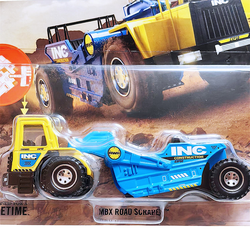 Matchbox Working Rigs | MBX Road Scraper - Blue (JBX77)