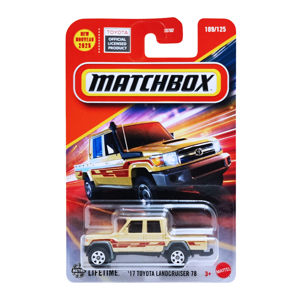 Matchbox '17 Toyota Landcruiser 78 - Sand (109/125)