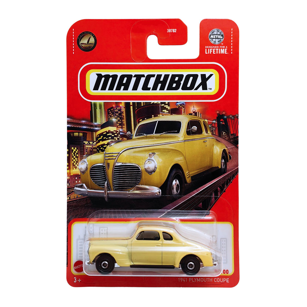 Matchbox 1941 Plymouth Coupe - Yellow (8/100)