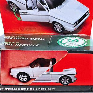 Matchbox MOVING PARTS | 1987 Volkswagen Golf MK1 Cabriolet - White (JBW73)