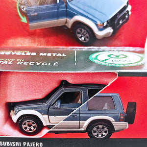 Matchbox MOVING PARTS | 1991 Mitsubishi Pajero - Blue.Grey (JBW66)