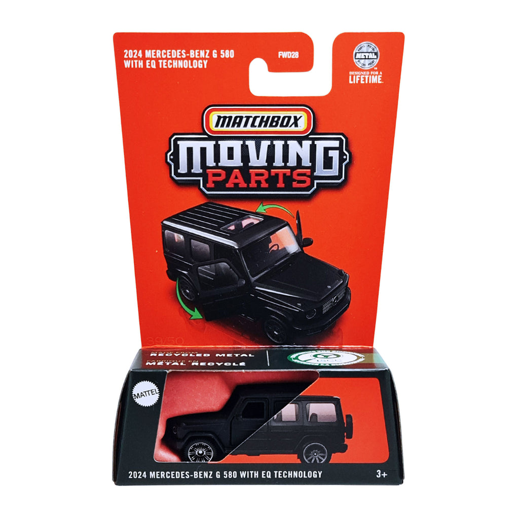 Matchbox Moving Parts | 2024 Mercedes-Benz G 580 with EQ Technology - Black (JBW92)