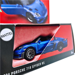 Matchbox MOVING PARTS | 2024 Porsche 718 Spyder RS - Blue (JBW72)